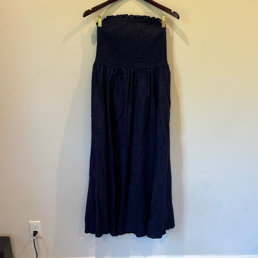 Boden Navy Linen Dreas